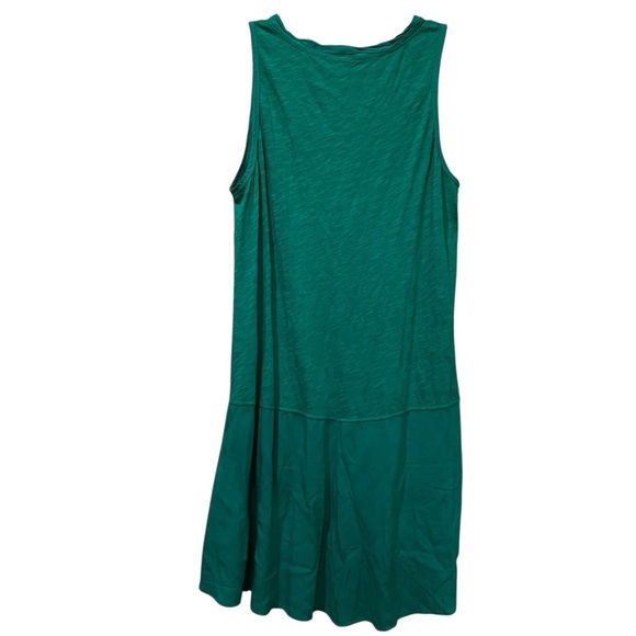 Left of Center Medium 💯 Cotton Made in USA Anthropologie green Tank O3 - Picture 2 of 4